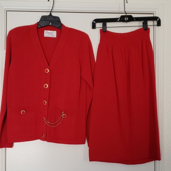 Laura Petites by Alyzia VintageKnitted Skirt suite - Picture 2 of 8